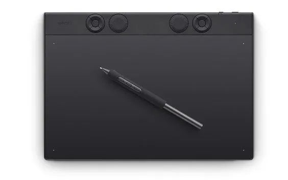 Professional Graphics Drawing Tablet with Customizable Dials & Pressure-Sensitive Pen
